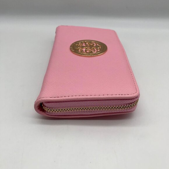 Dasein Pink And Gold Zip-Around Wallet - Picture 3 of 10